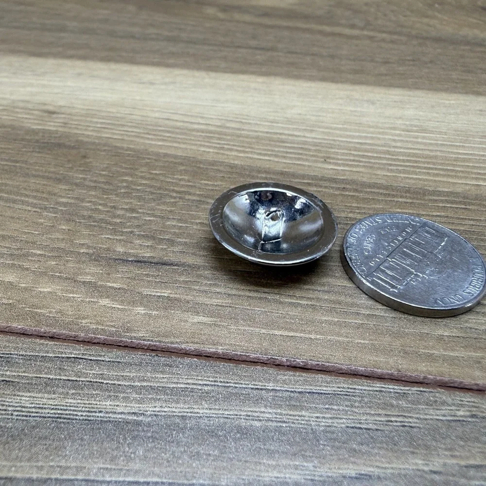 Coach Y2K 2000's Button Nickel Silver Tone Replacement 1 Button Round Snap Head